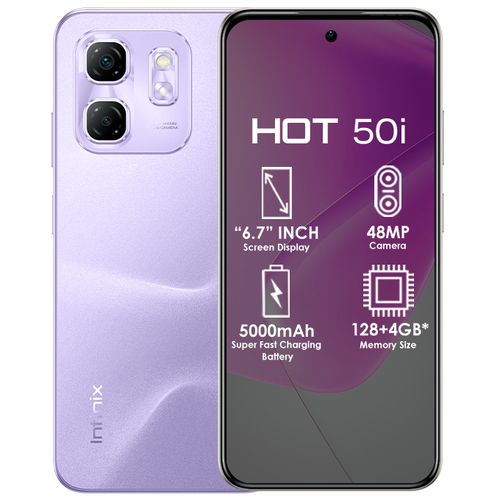 Infinix HOT 50i 6.78" 4GB/128GB — Purple